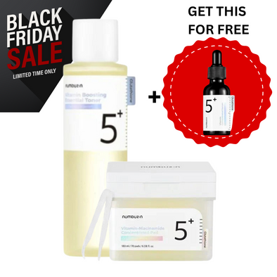 BLACK FRIDAY SALE  vitamin niacinamide pad 70 pads + NUMBUZIN No.5 Vitamin Boosting Essence Toner