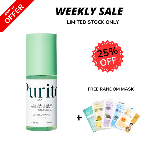 WEEKLY FLASH DEALS PURITO Wonder Releaf Centella Serum Unscented