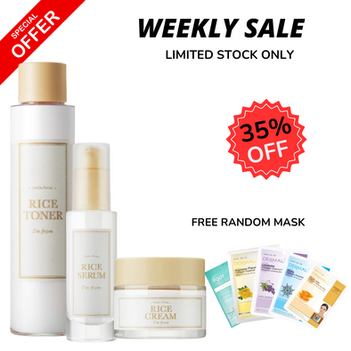 WEEKLY FLASH DEALS I'M FROM Toner, Serum and Cream Set