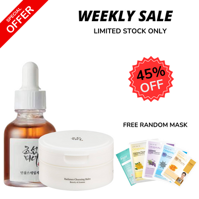 WEKKLY FLASH DEALS Beauty of Joseon Revive Serum + Radiance Cleansing Balm