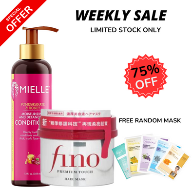 WEEKLY FLASH DEALS Mielle Conditioner & Fino Mask