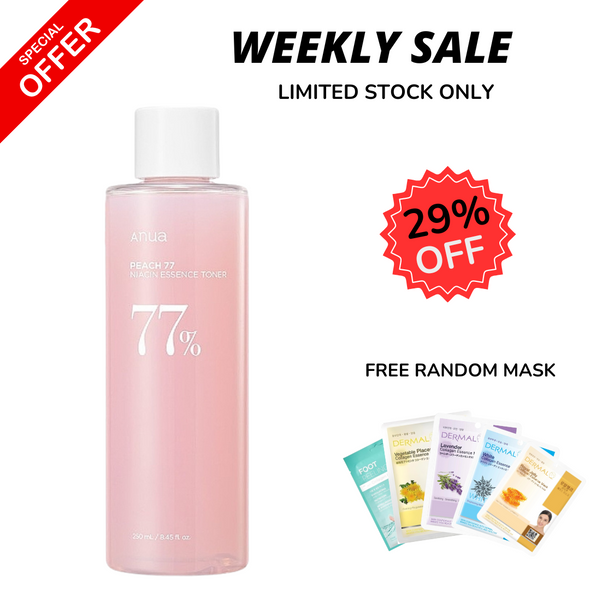 WEEKLY FLASH DEALS ANUA Peach Niacin Essence Toner