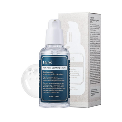 DEAR KLAIRS Rich Moist Soothing Serum | 80 ml | Hydrating & Calming Serum for Sensitive Skin