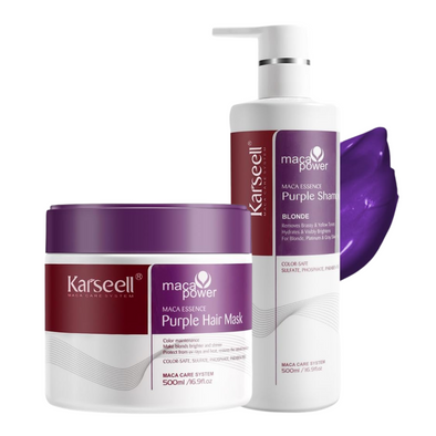 KARSEELL Purple Mask and Shampoo for Blonde SET