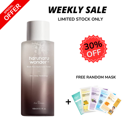 WEEKLY FLASH DEALS HARUHARU WONDER Black Rice Hyaluronic Toner