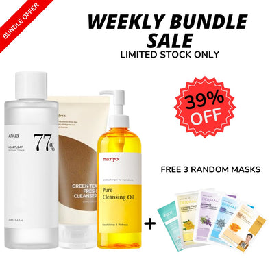 WEEKLY BUNDLE SALE Toner, Cream and Pure Cleansing Oil