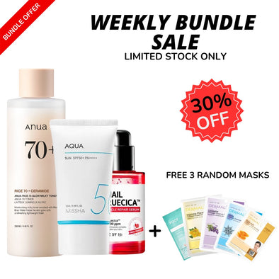 WEEKLY BUNDLE SALE Toner, Sun Cream and Serum