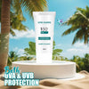 GLOW N GLASSY Ultra Calming Sunscreen | SPF50+ PA++++ | Soothing & Hydrating Sun Protection