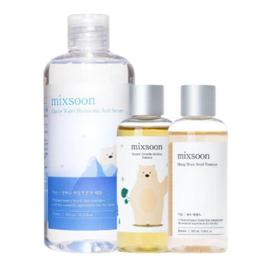 MIXSOON Water Hyaluronic acid, Centella Asiastica & Bean Essence SetHyaluronic Acid, EssenceGlam Secret