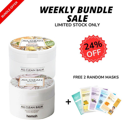 WEEKLY FLASH DEALS! All Clean Balm Set + Free 2 Random MasksBALMGlam Secret