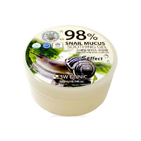 3W CLINIC Snail Mucus Soothing Gel (purity 98%) 300gSoothing GelGlam Secret
