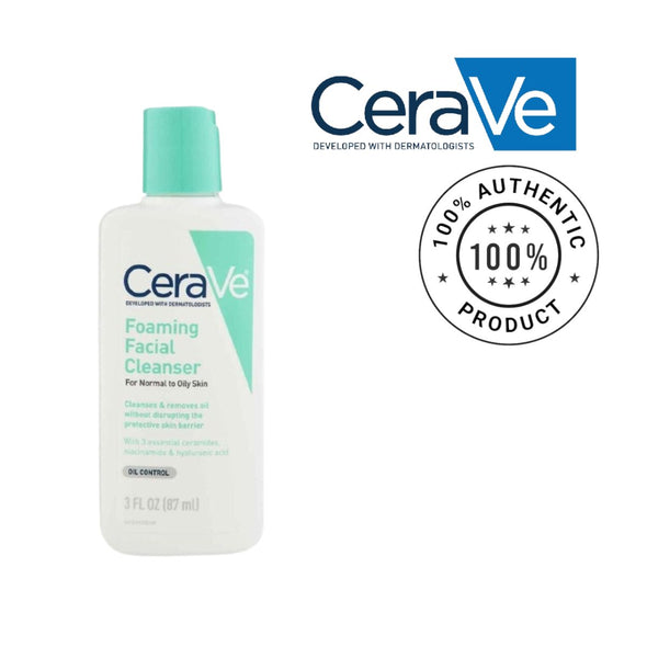 CERAVE Foaming Facial Cleanser Daily Face Wash for Normal to Oily Skin 87MLCleanserGlam Secret