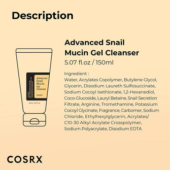 Cosrx Advanced Snail Mucin Gel Cleanser 150mlCleanserGlam Secret