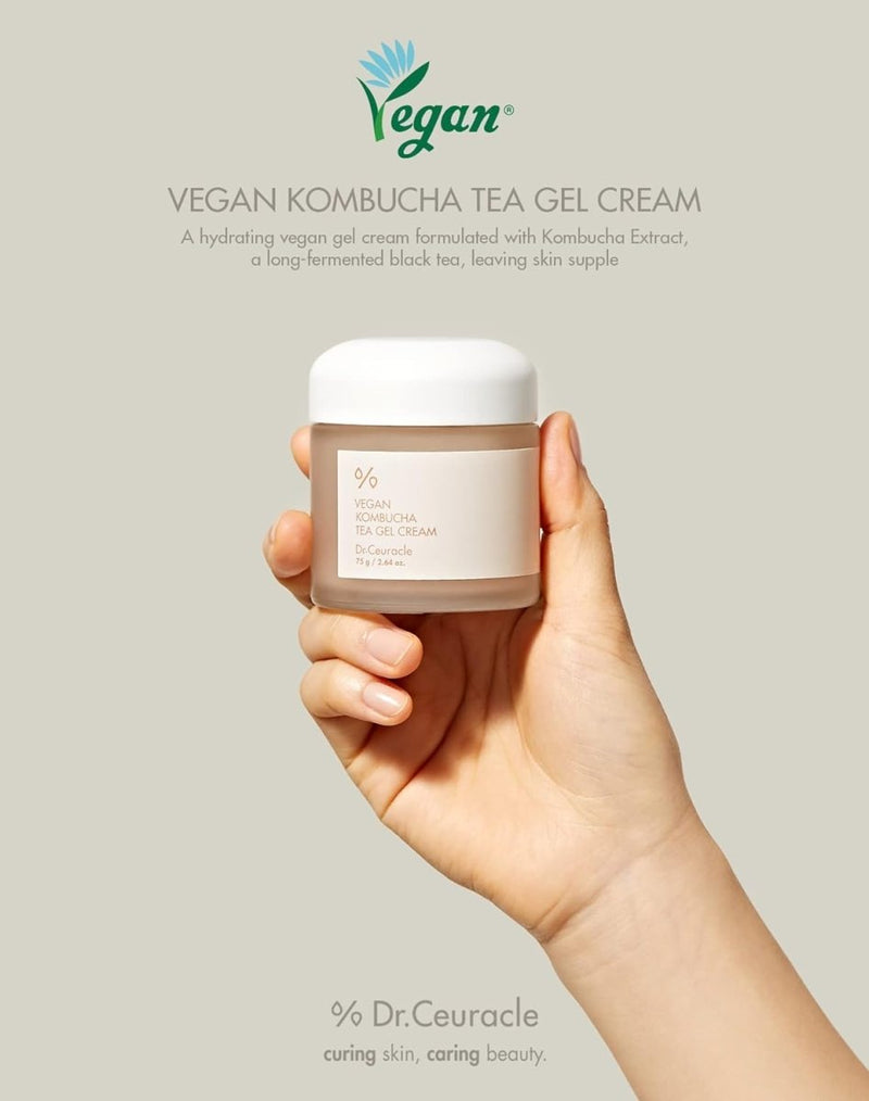 Dr. Ceuracle Vegan Kombucha Tea Gel Cream 75gCreamGlam Secret
