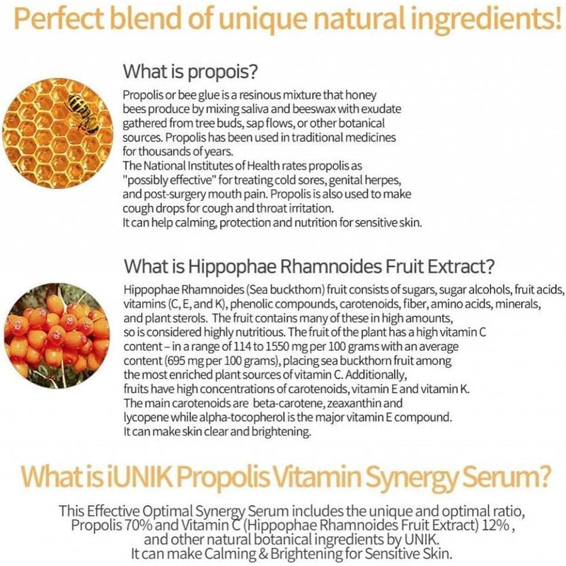 Iunik Propolis Vitamin Synergy Serum 50mlSerumGlam Secret