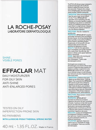 La Roche-Posay Effaclar Mat Face Moisturizer 40mlCreamGlam Secret
