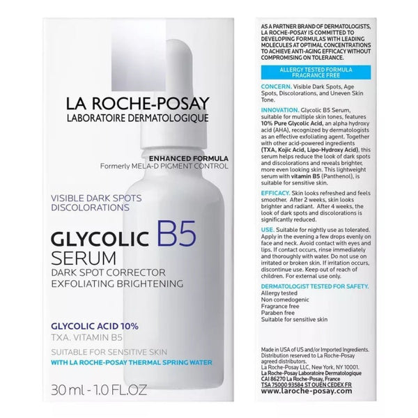 LA ROCHE POSAY Glycolic B5 10% Pure Glycolic Acid SerumSerumGlam Secret