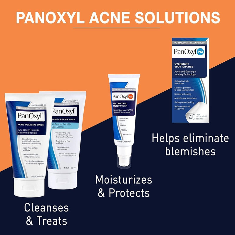 PanOxyl Acne Creamy Wash 4% Benzoyl peroxide daily control 170gAcne CreamGlam Secret